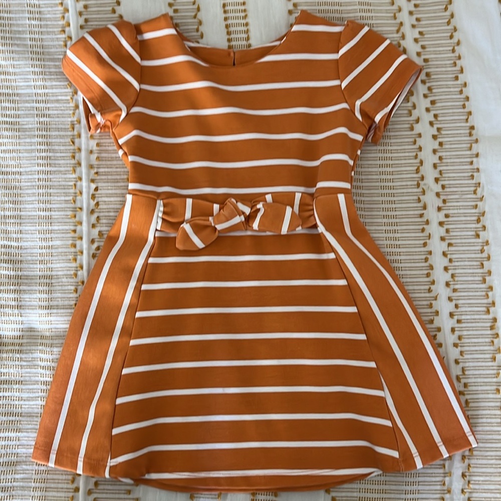 Comfy, stylish, striped short sleeve dress